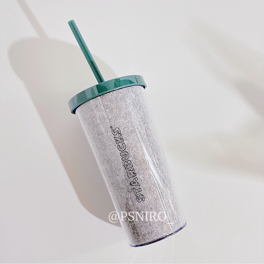 Starbucks Gray Felt Cold Cup Tumbler
